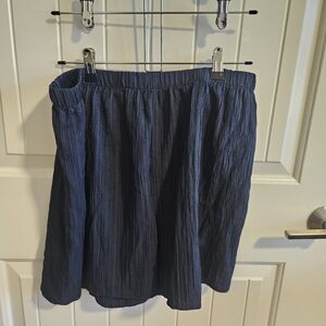 Dex Dark Blue A-Line Skirt